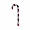 Conservatorio Jumbo Candy Cane with Red & Opal Crystal Cut Tinsel & Stake, 18PK CO3237072